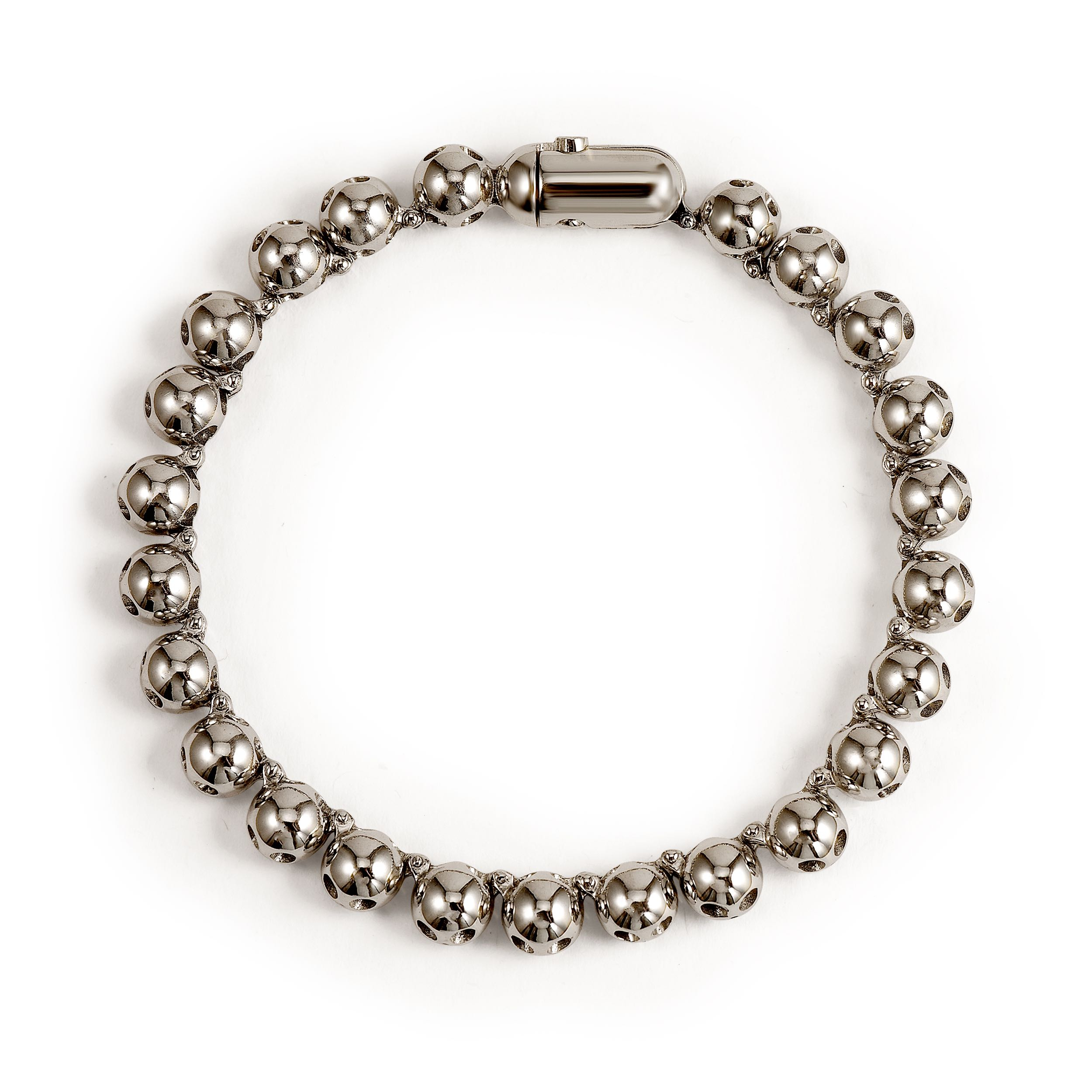 Pirata Silver Skull Bracelet - $560 - Silver Italian Men's Bracelets ...